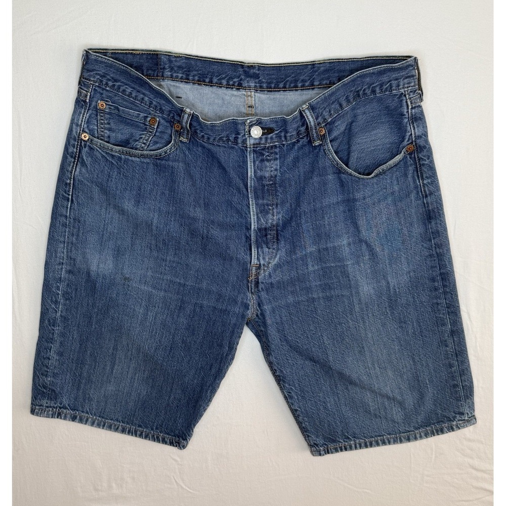 Levi Strauss 501 Men's Button Fly Denim Shorts Cotton Y2K 90s 38W